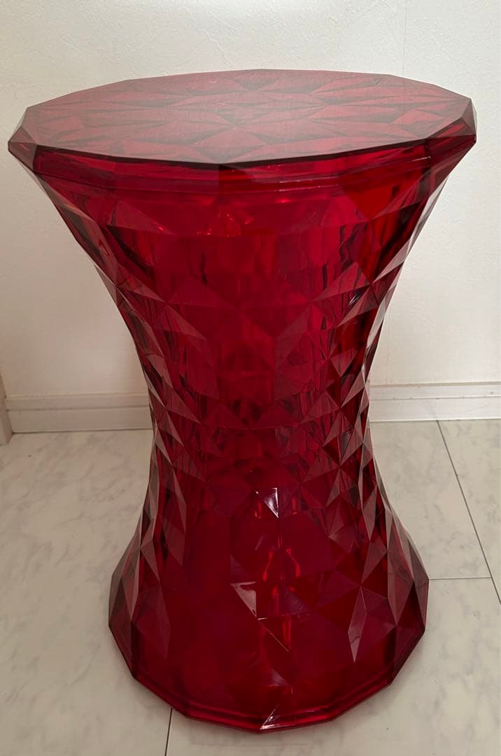【正規品】 Kartell カルテル　スツール　ストーン　レッド　中古品