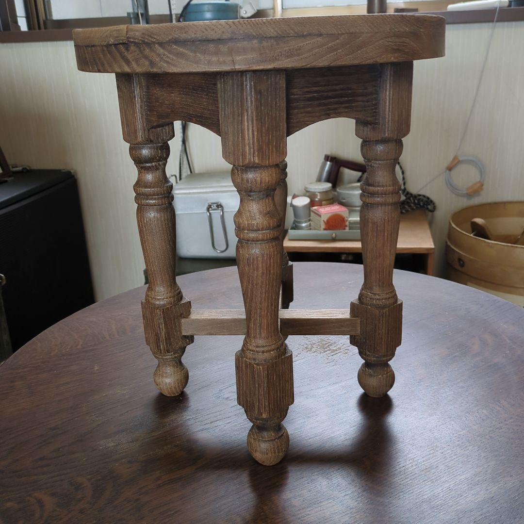 ブロカント　ビィンテージ花台　飾り台　サイドテーブル