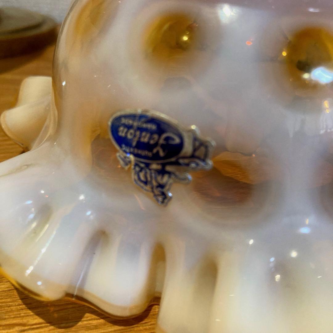 フェントン　ハチミツ　ランプシェード　アンティーク　オパールセント