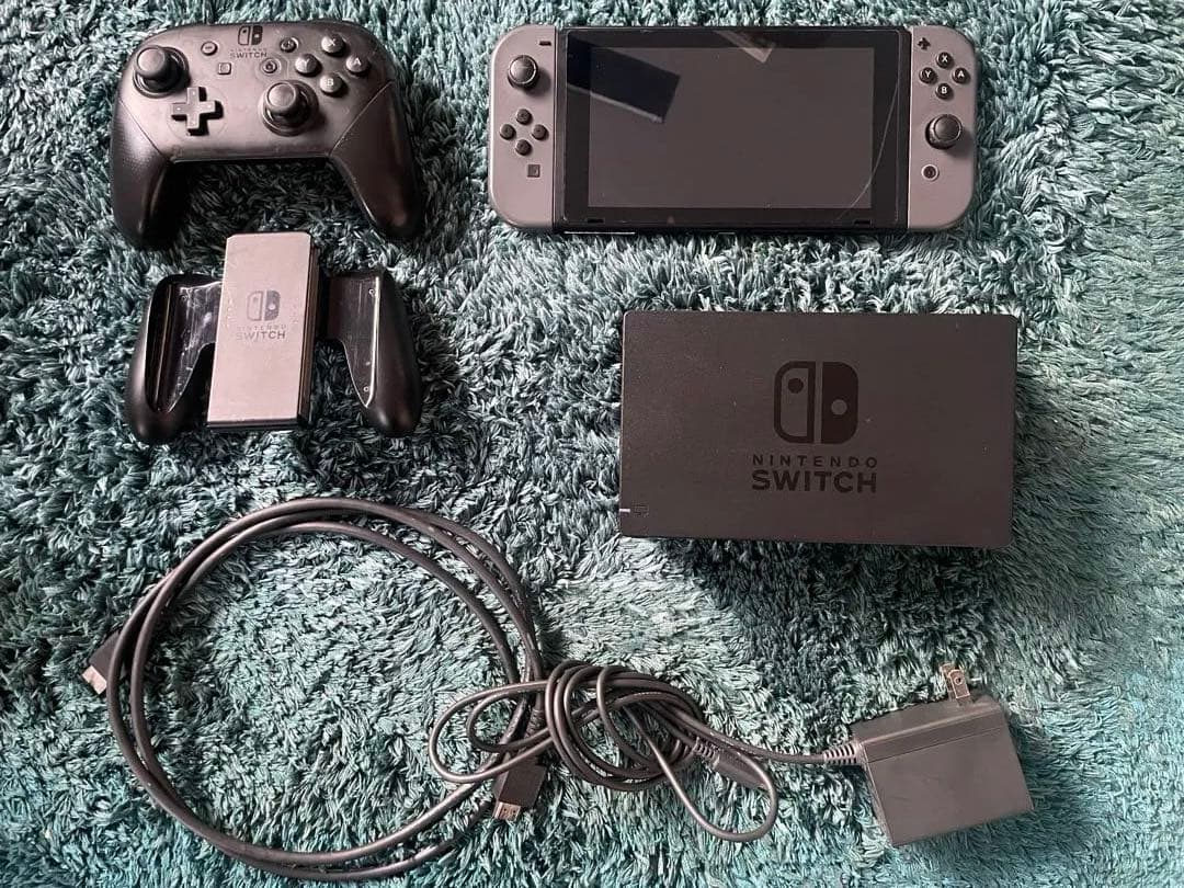 Nintendo Switch 本体 グレー プロコントローラー付き