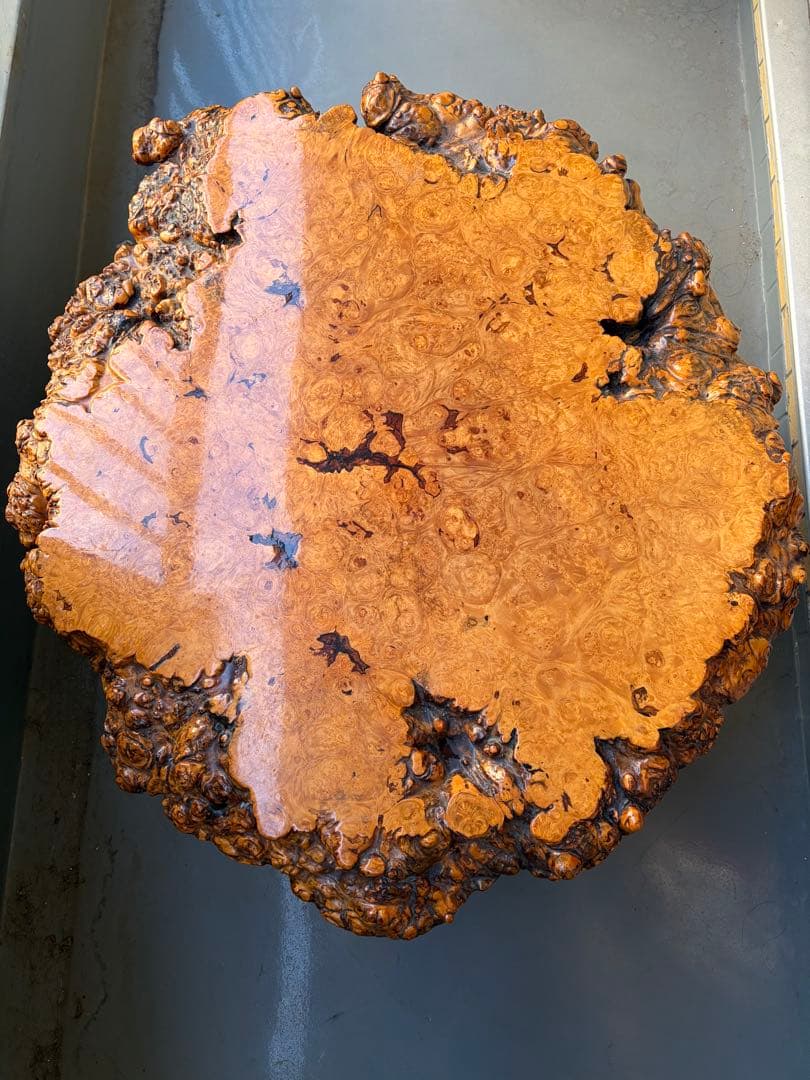 【最高級銘木】花梨 瘤材 一枚板 座卓 葡萄杢 無垢 天然木 唐木家具 希少