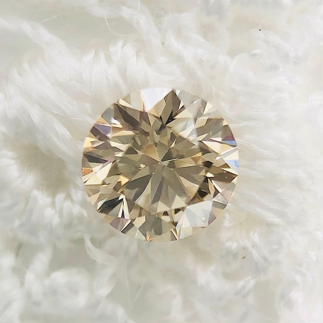 0.298ct Light Brown VS-1 Good ブラウンダイヤルース