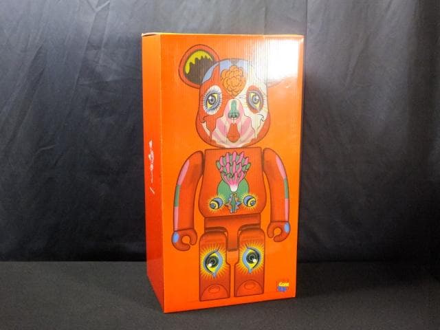 現代美術 田名網敬一　直筆サイン『BE@RBRICK 1000％赤』1205B