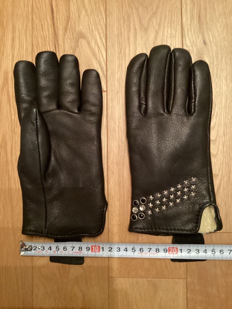 HTC グローブ　レザームートンタイプ　黒　メンズ　ロンハーマン購入