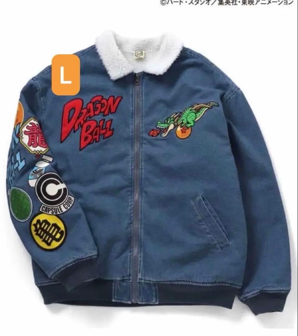 BREEZE ドラゴンボールコラボ デニムボアジャケット 大人サイズ