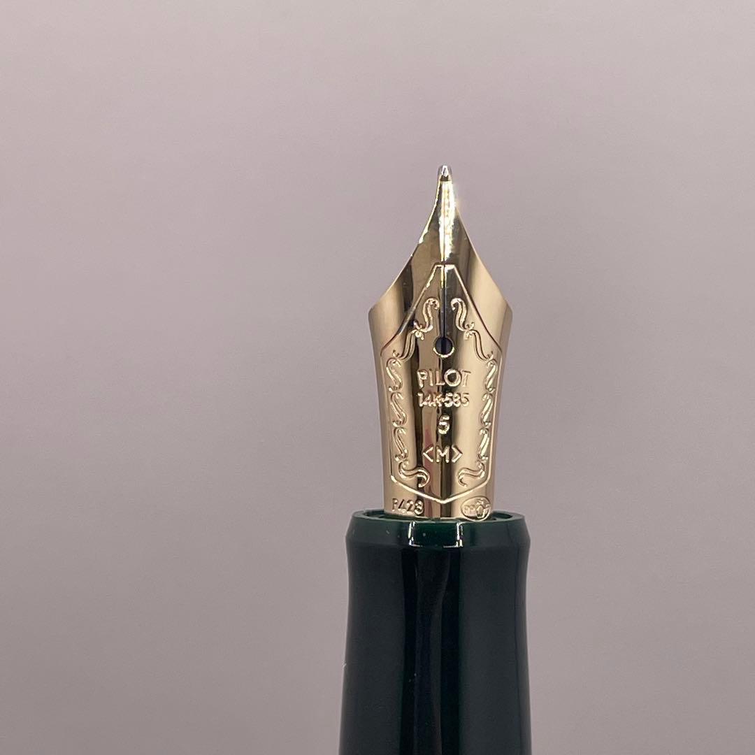 PE866□PILOT カスタム 74 万年筆 ダークグリーン