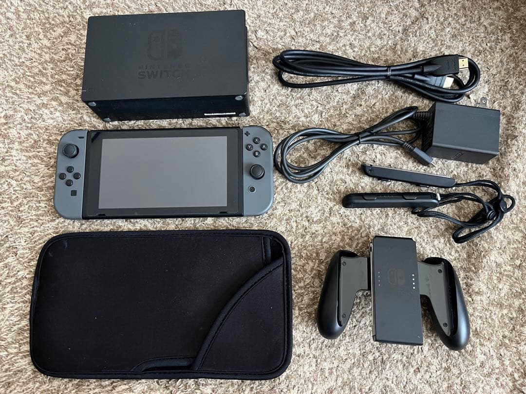 Nintendo Switch 本体 ガラスフィルム貼付け済み