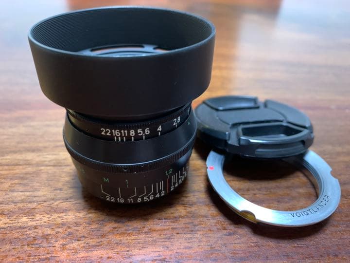 Jupiter-8 f2/50mm Mアダプタ付き