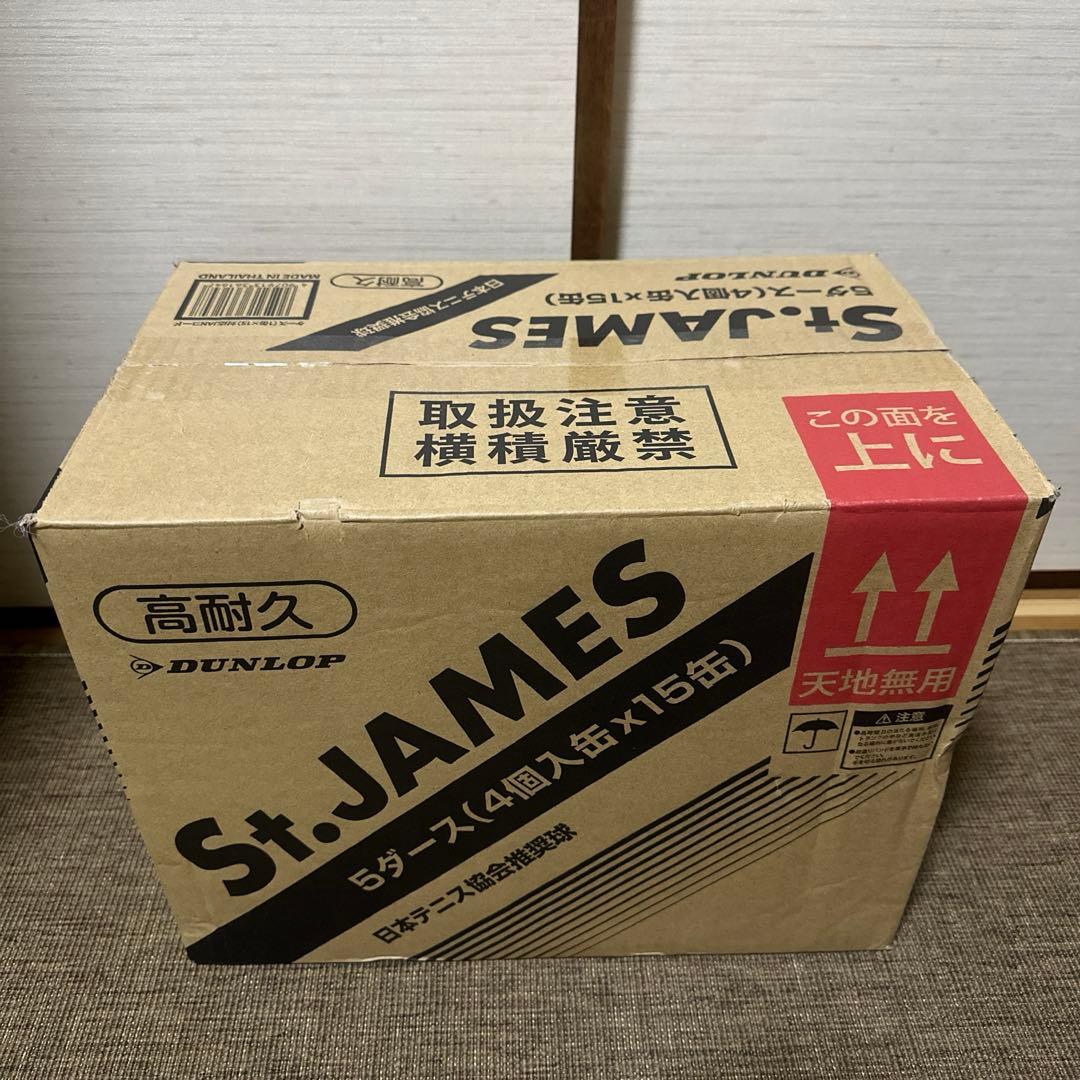 新品 テニスボール 1箱 60球セット dunlop セントジェームス