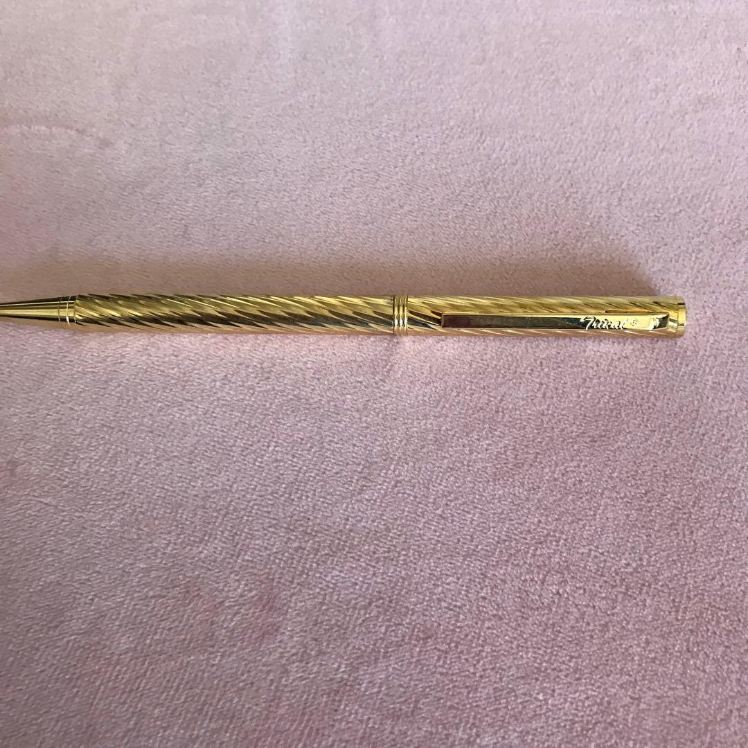 ブランド不明　ゴールド　ボールペン
