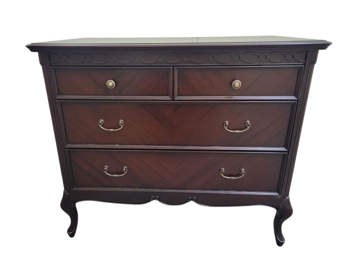 東海家具 フルール Fleur チェスト 85 ブラウン チェスト 猫脚