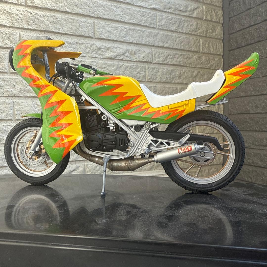 俺のマシン　RG250R 完成品　当時物　旧車會　暴走族　爆発カラー　1/12
