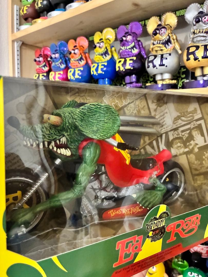 未開封/ラットフィンク/Rat Fink/バイク/フィギュア/スタチュー