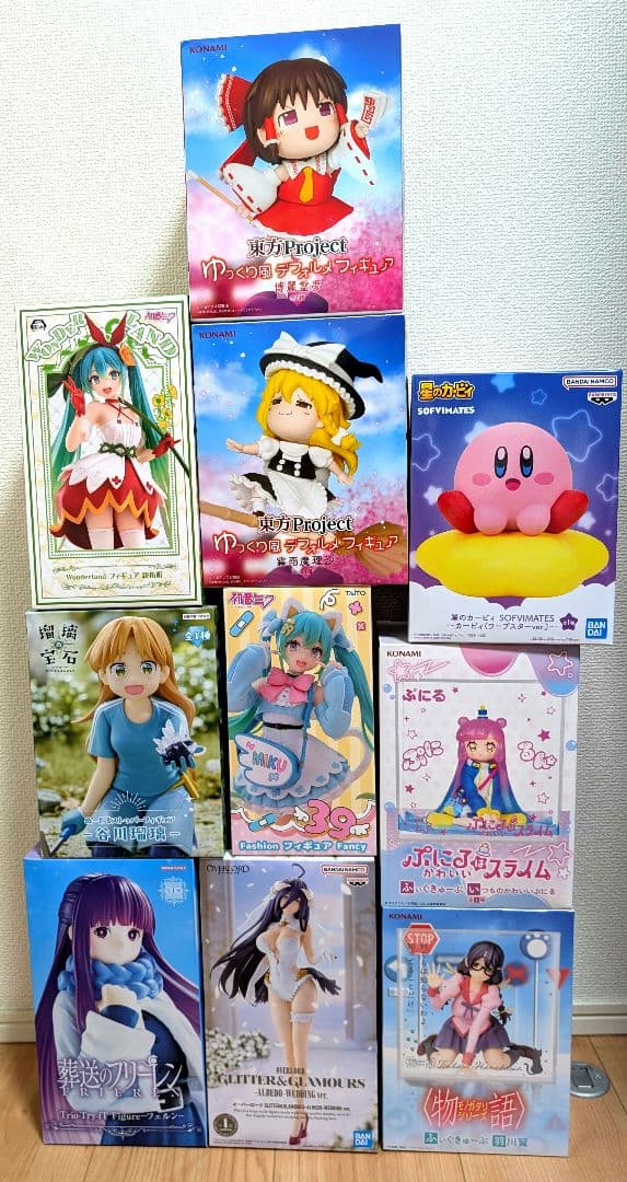 【魔理沙/霊夢/フェルン/アルベド他】プライズ10体セットまとめ売り