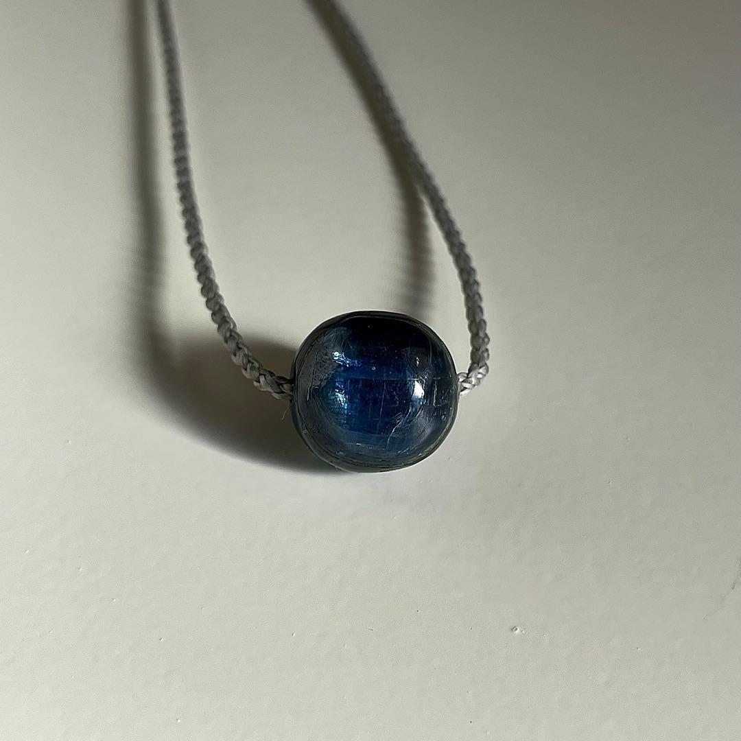 カイヤナイト ネパール産 ＊ マクラメネックレス 10