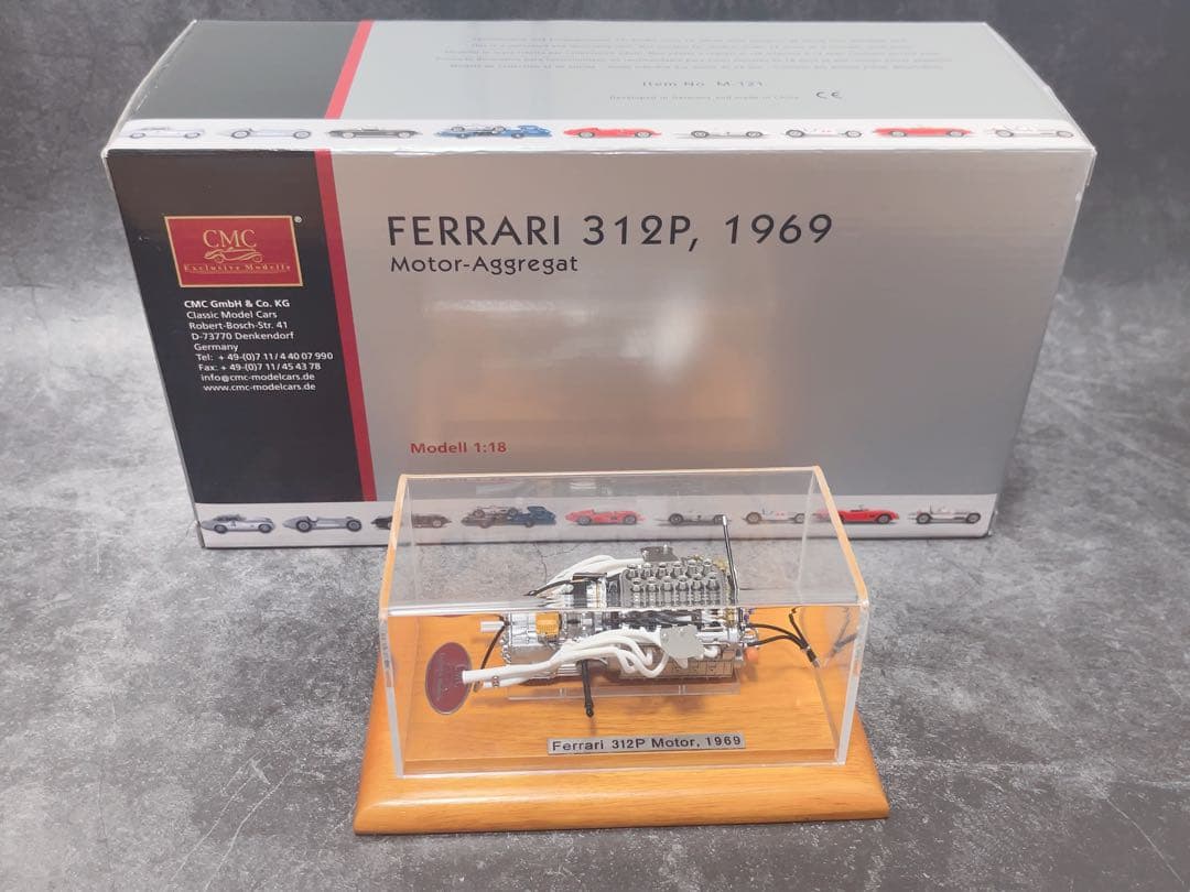 1/18 CMC フェラーリ 312P 1969 ケース付きエンジン