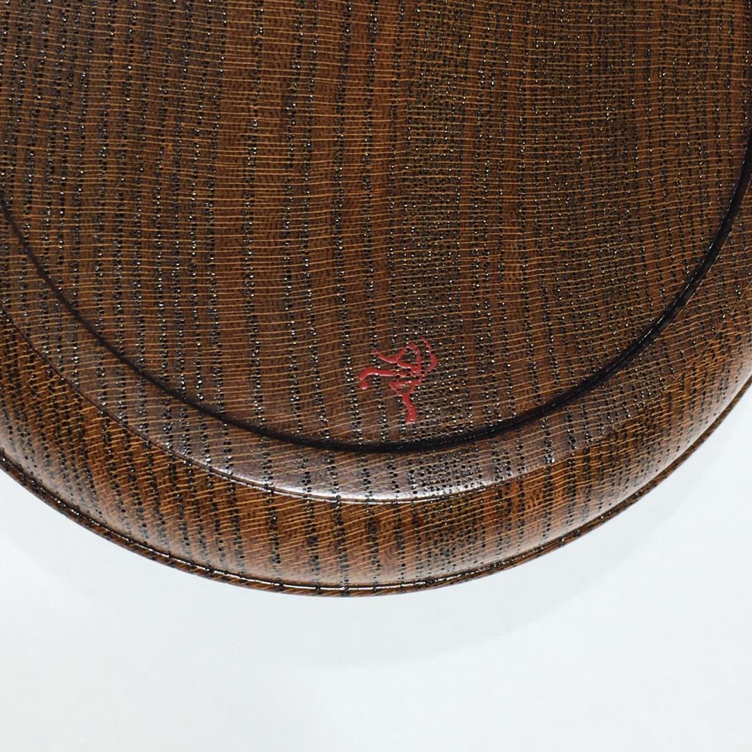 新品無傷完品 川端近左 作 太閤桐絵欅拭漆香合 共箱 茶道具 真作保証品