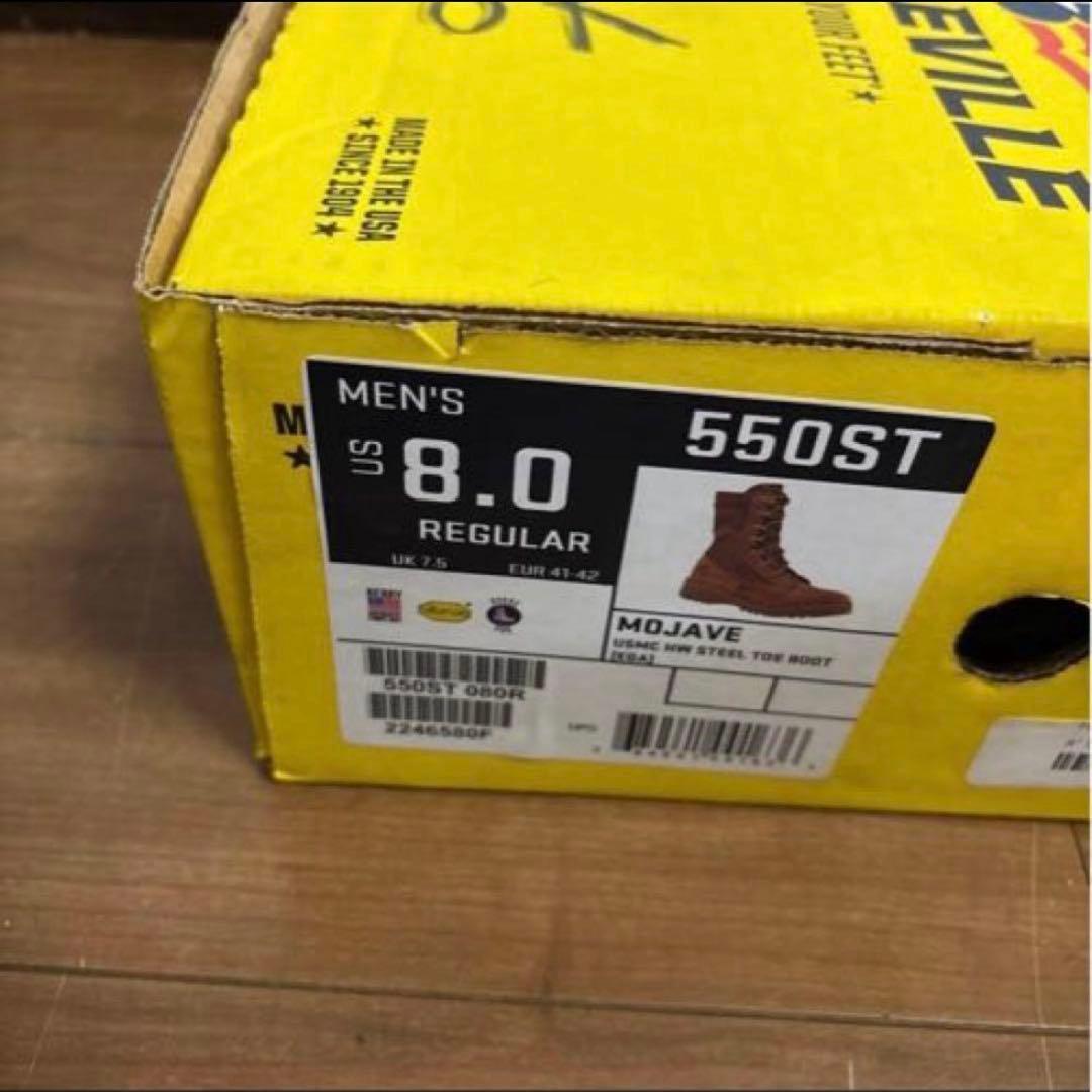 タグ付き　未使用品　米軍　実物　BELLEVILLE 26cm 送料無料