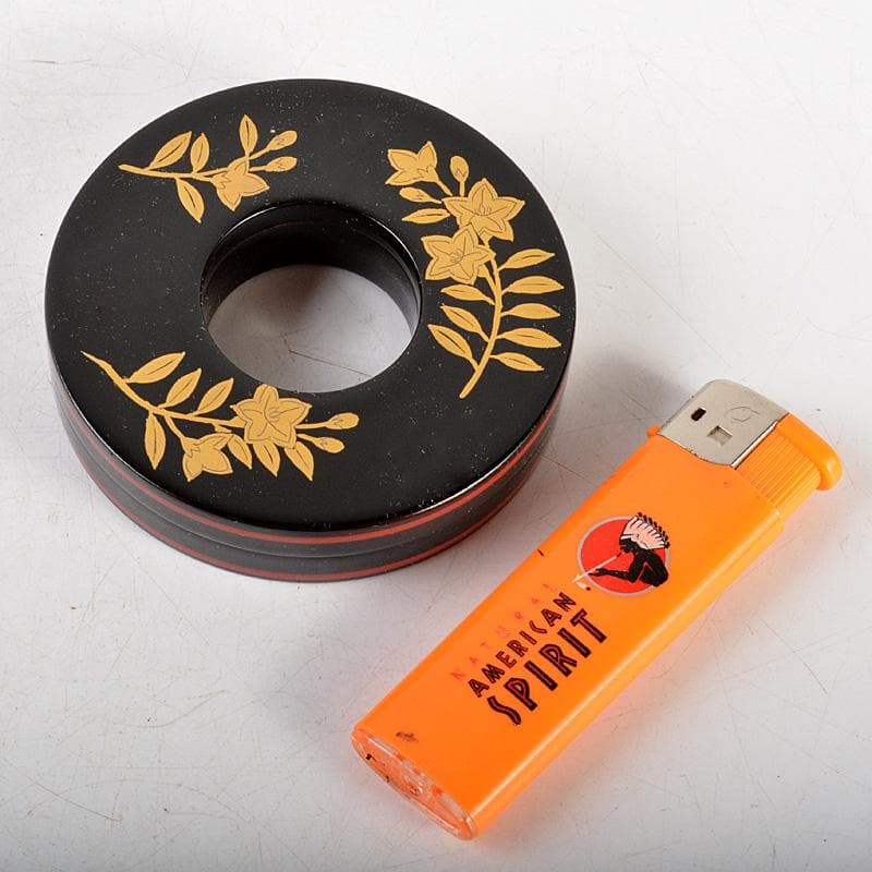 茶道具　中村湖彩作　玄々斎好写　藤蒔絵　掛絡香合　共箱　V　5914