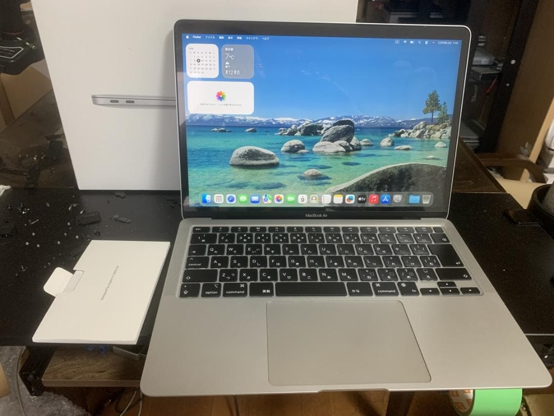 極美品 MacBook Air A2337 2020 M1/8GB/512GB