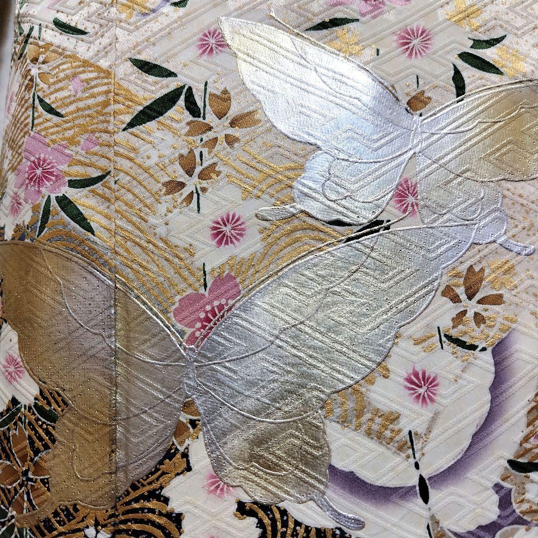 振袖フルセット(8点)・成人式・くすみ・モダン・金銀彩加工・暈し染め・正絹・逸品