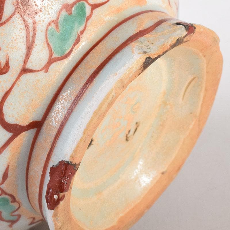 中国　呉須赤絵　花鳥文　執壷　水注瓶　C　R8154
