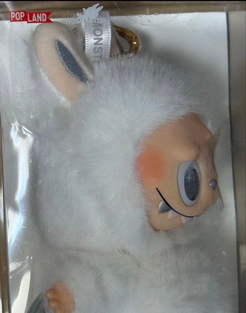 【海外限定】ZIMOMO LABUBUふわふわ ホワイトエンジェル ジモモラブブ