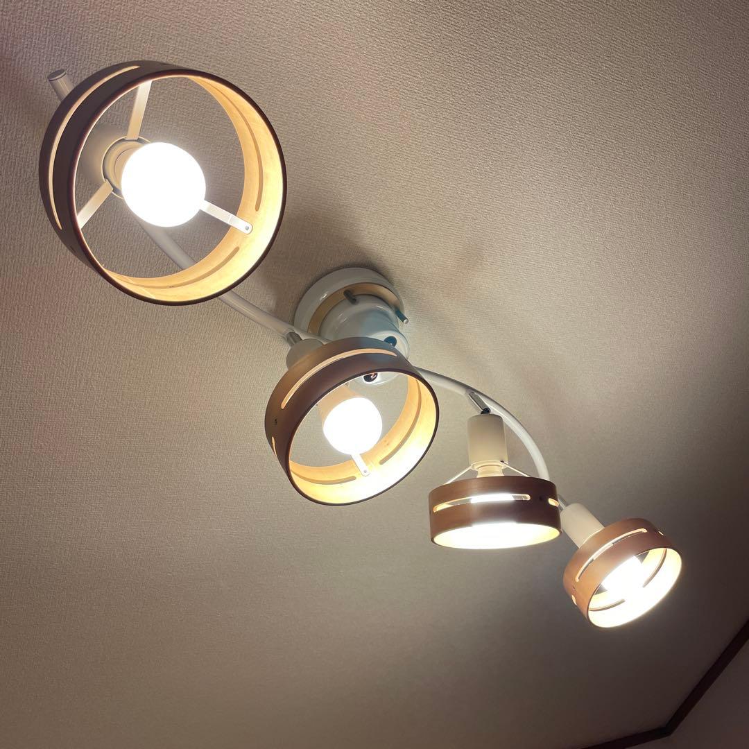 インターフォルムArcheシーリングライト4灯　ホワイト