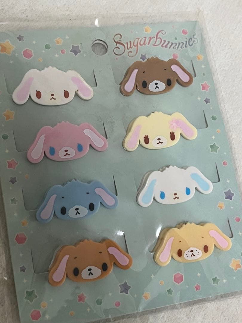 サンリオ　シュガーバニーズ　Sugarbunnies　クリップセット　平成