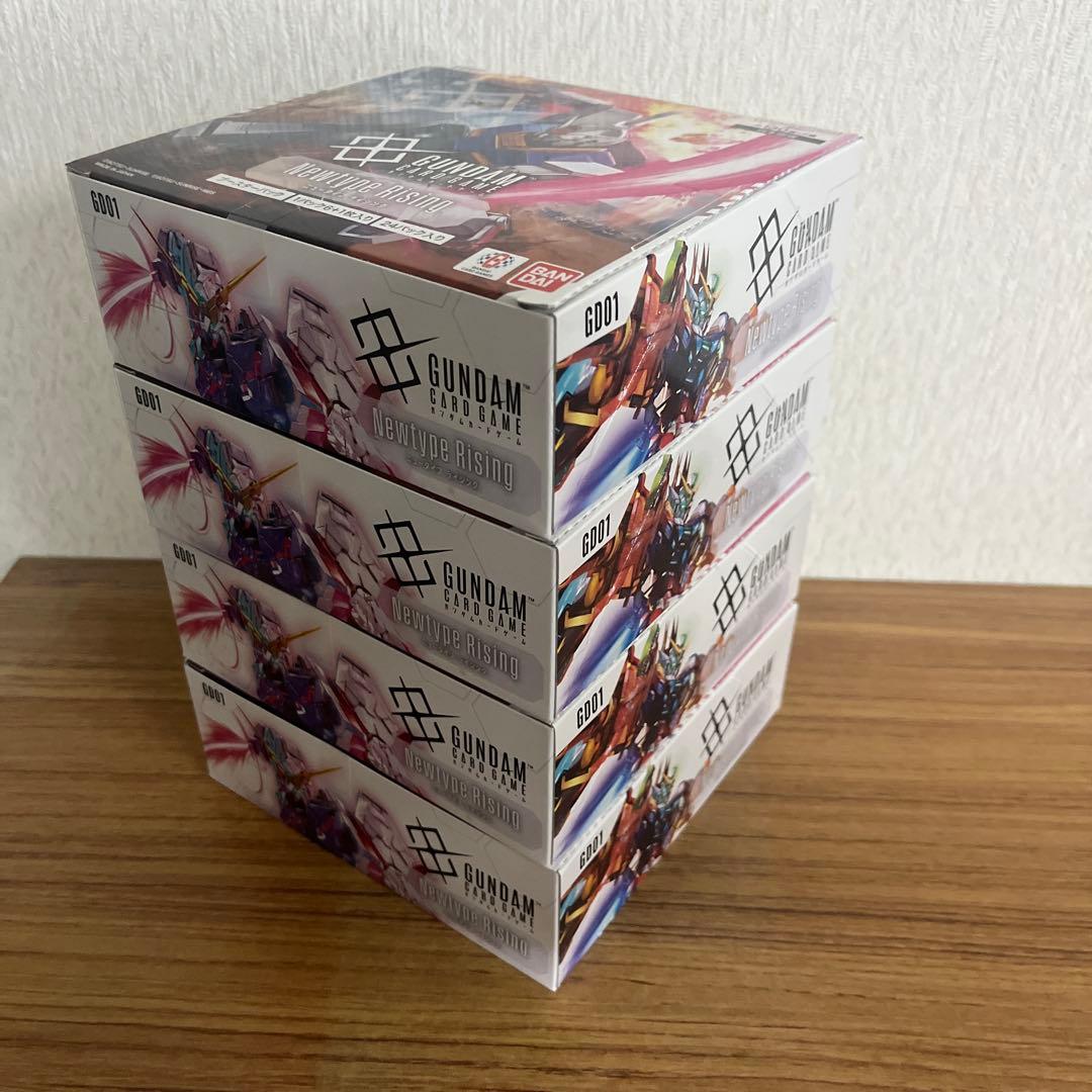 ガンダムカードゲーム Newtype Rising 4box 新品　未開封