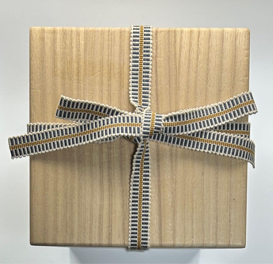 岡田裕 萩焼 炎彩四方花入 花瓶 花器 未使用