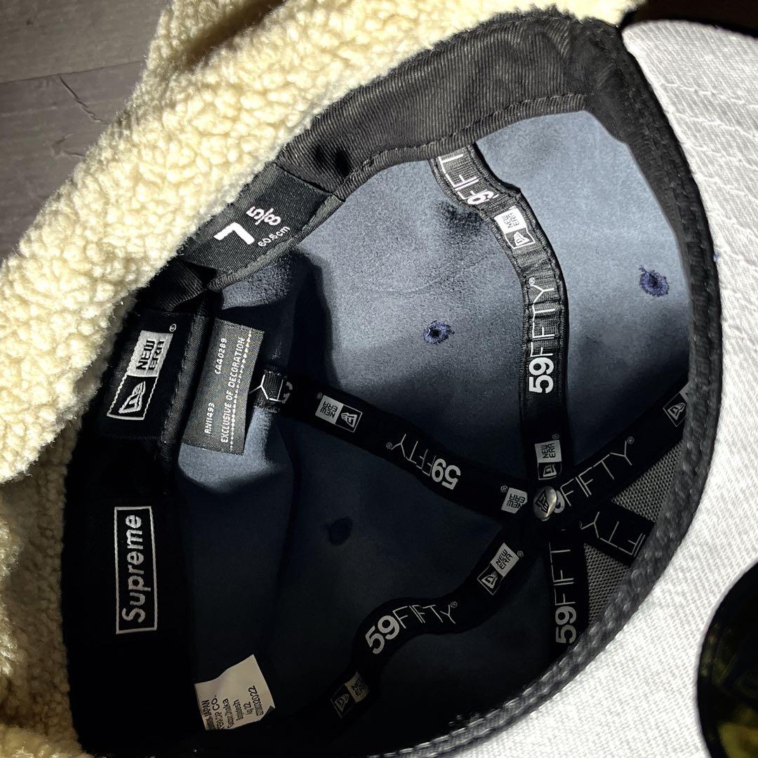 Supreme×NEW ERA Leather Earflap Box Logo