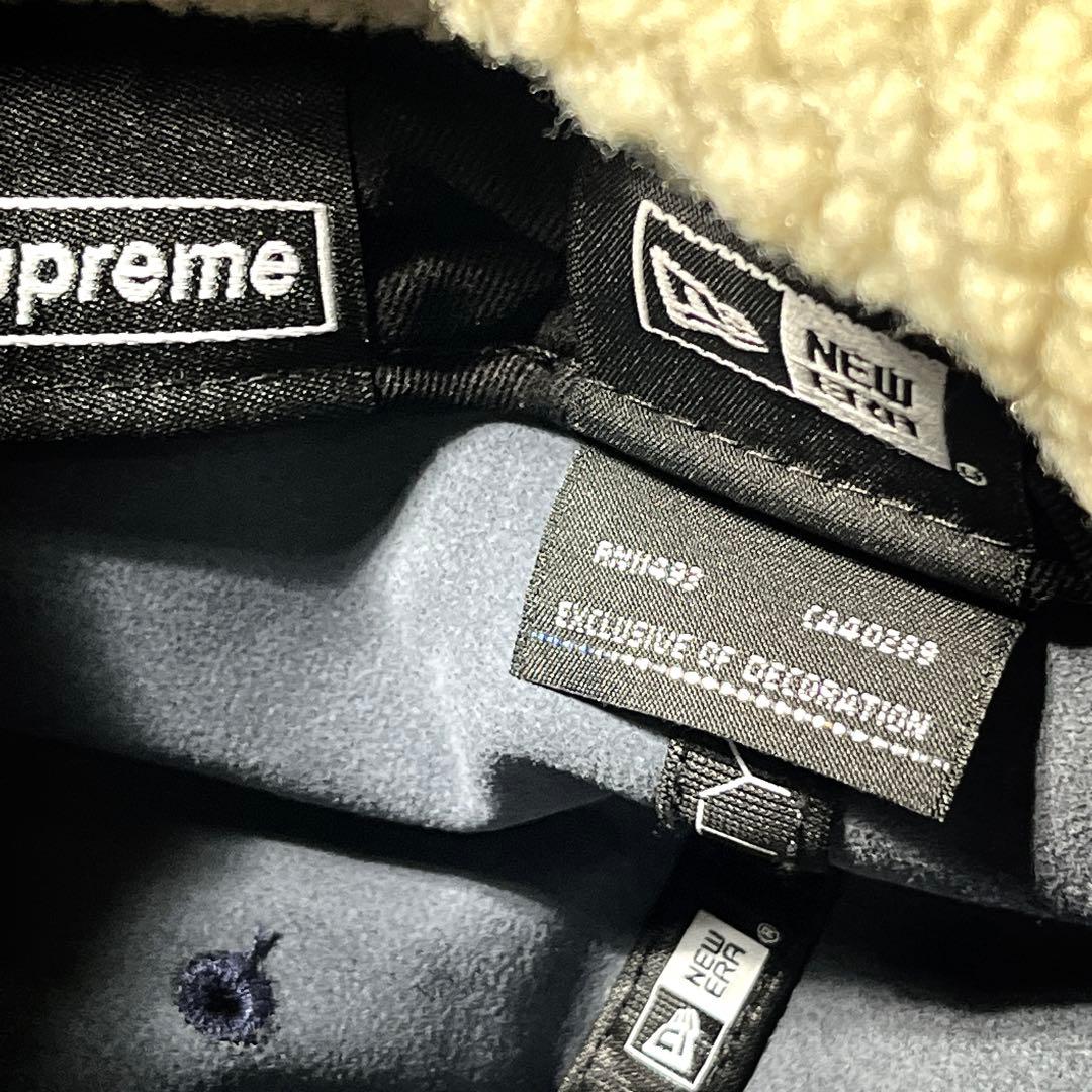 Supreme×NEW ERA Leather Earflap Box Logo