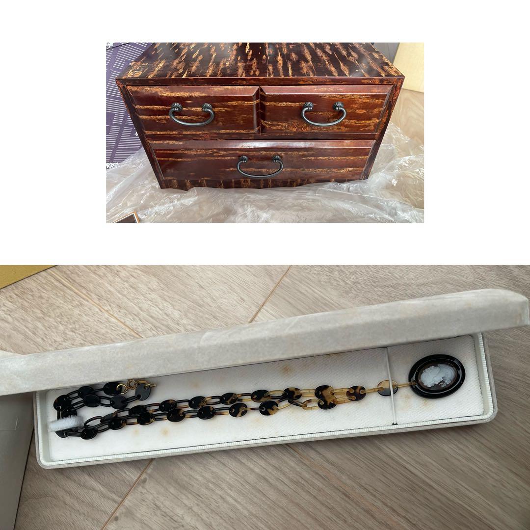 引き出し 鼈甲ネックレス 2点まとめ売り