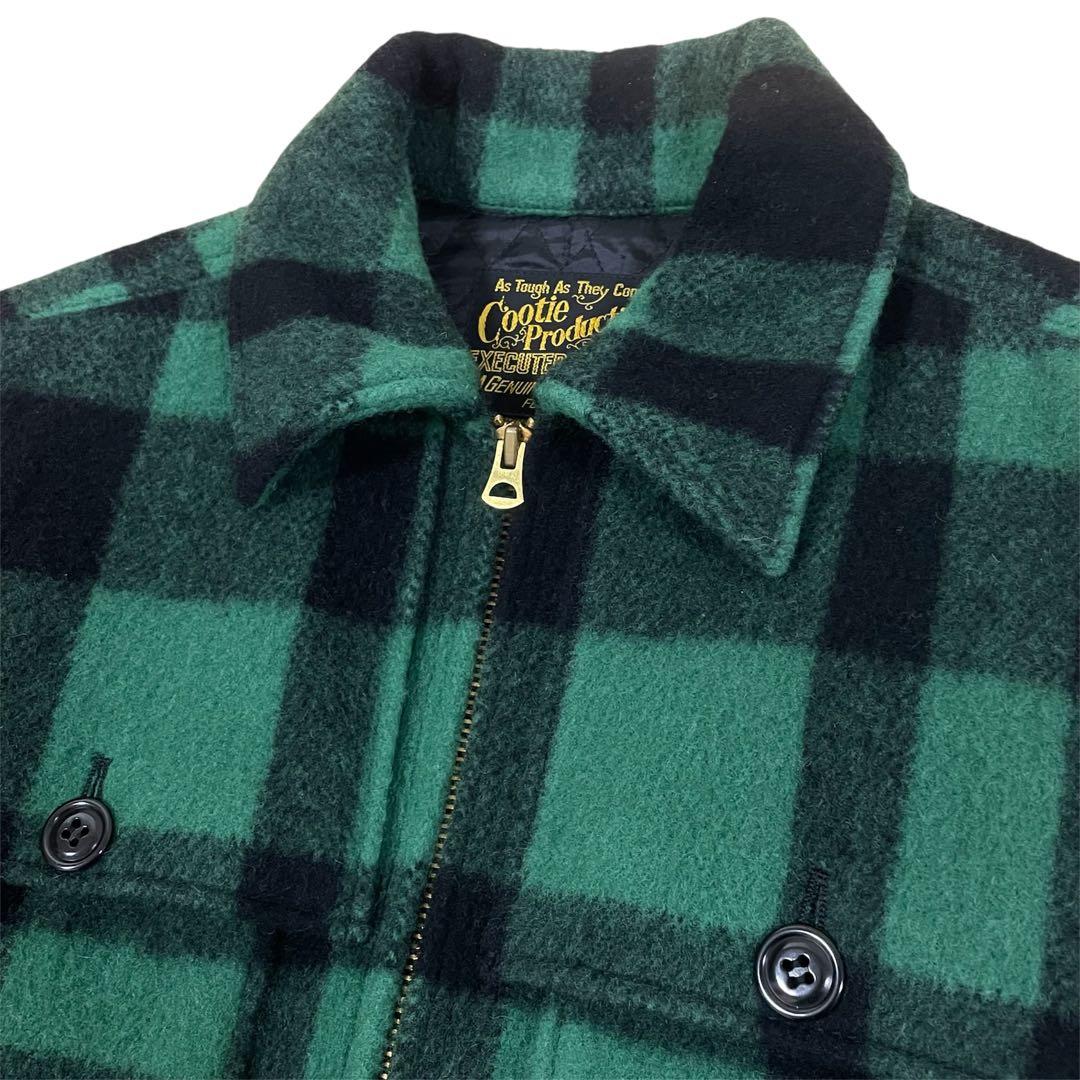 【良好】クーティーcootie バッファローチェック　メルトンCPOジャケットM