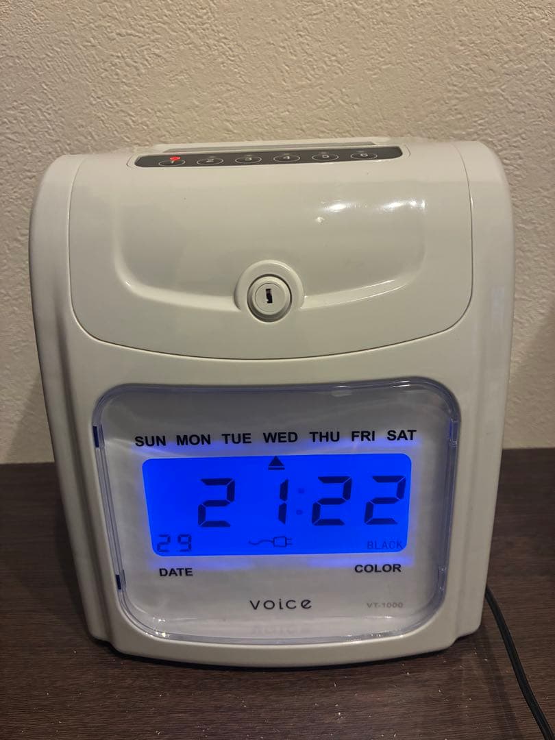 ▼voice タイムレコーダー　VT-1000　タイムカード