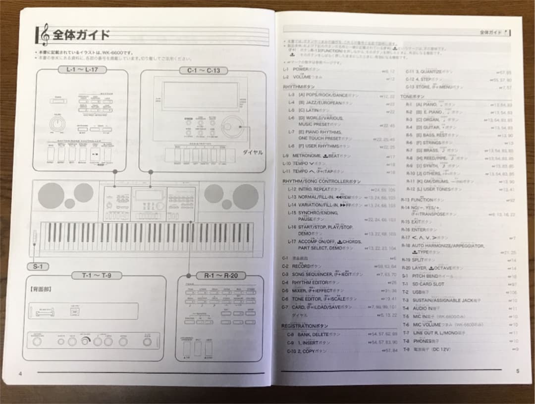 CASIO WK-6600 キーボード