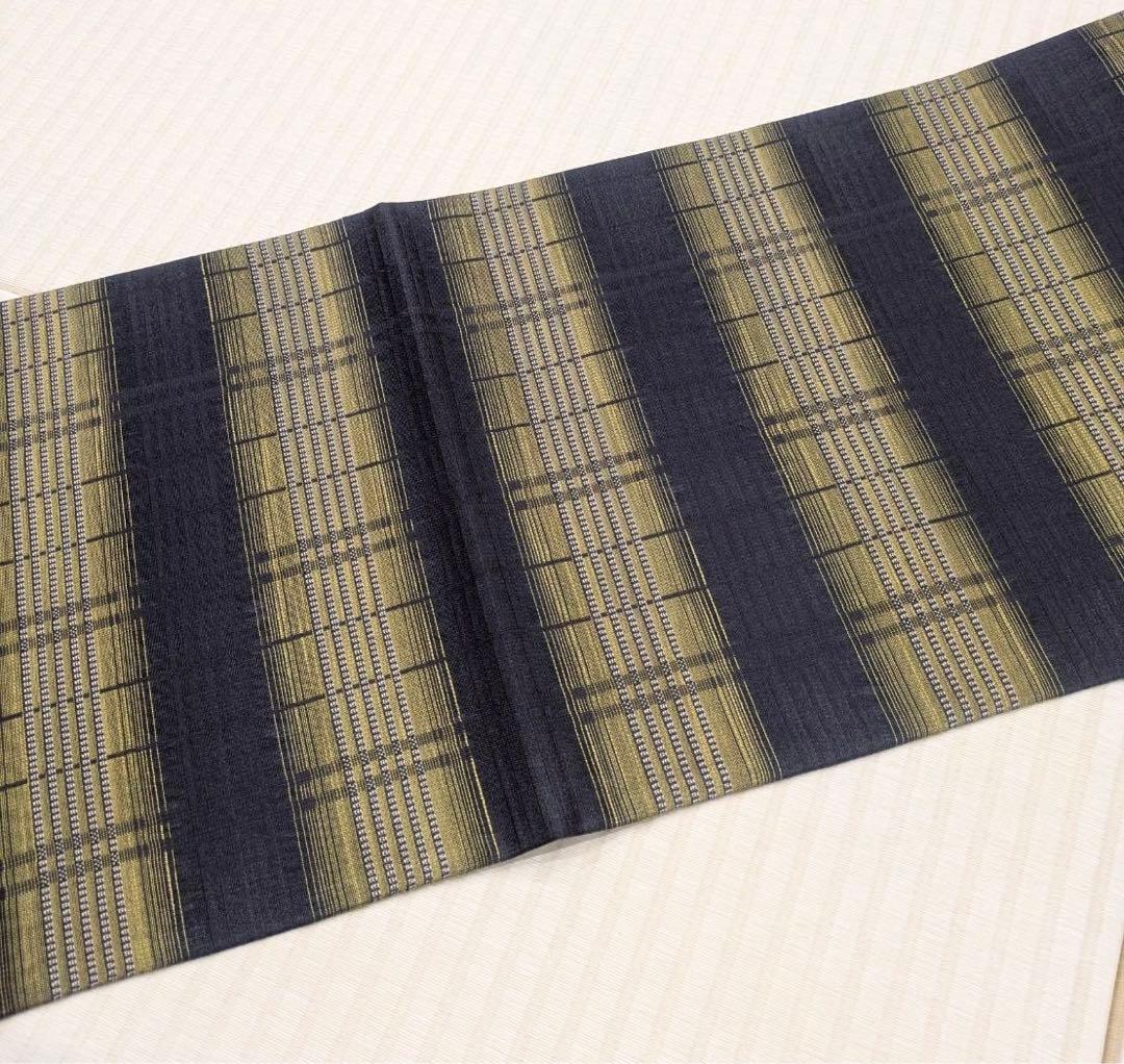 未使用 弥栄織物 リバーシブル 全通 袋帯 端布