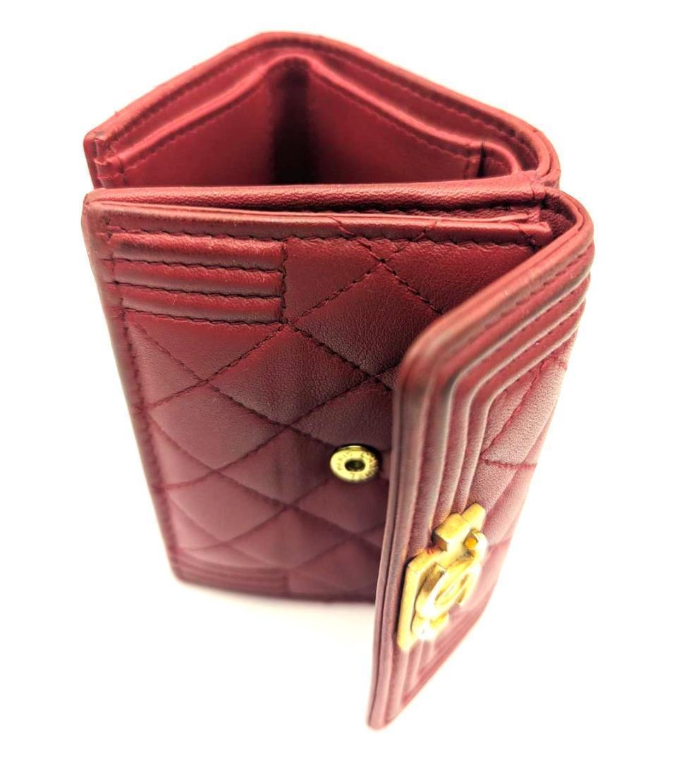 ❤️シャネル 財布　ボーイシャネル マトラッセ ゴールド金具　ラムスキン　正規品