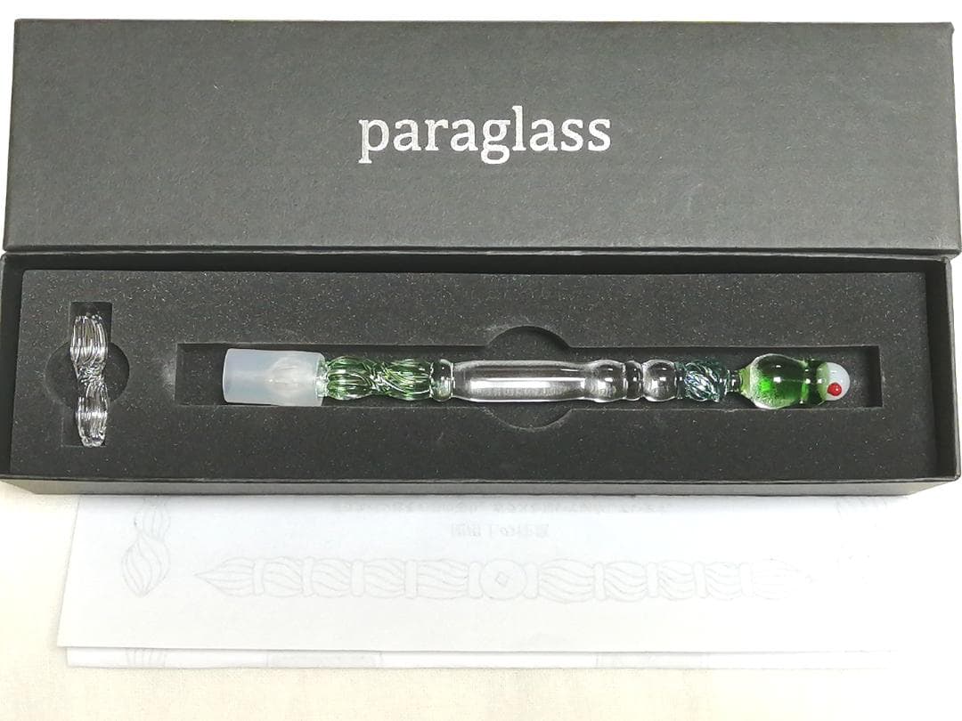 paraglass 恋するガラスペン クリームソーダ グリーン