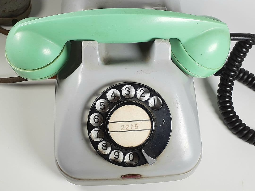 ボーズホーン　ダイヤル式　電話機　昭和38年12月製造　岩崎通信機　日東通信機