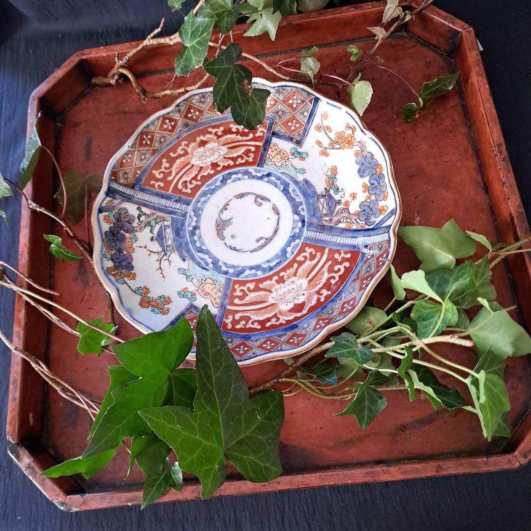 ご成約者です。「華やかな食卓！ 金彩古伊万里皿(直径21cm)」富貴長春皿