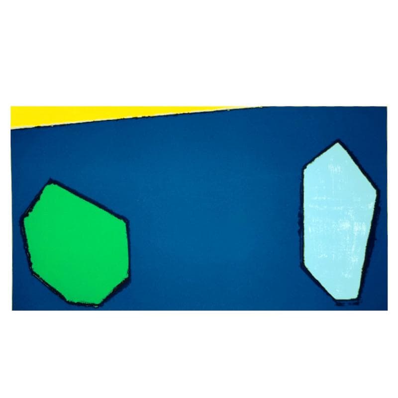 mmm!☆花田和治☆「 ー海と岩ー 」シルクスクリーン　大衣　新品額！