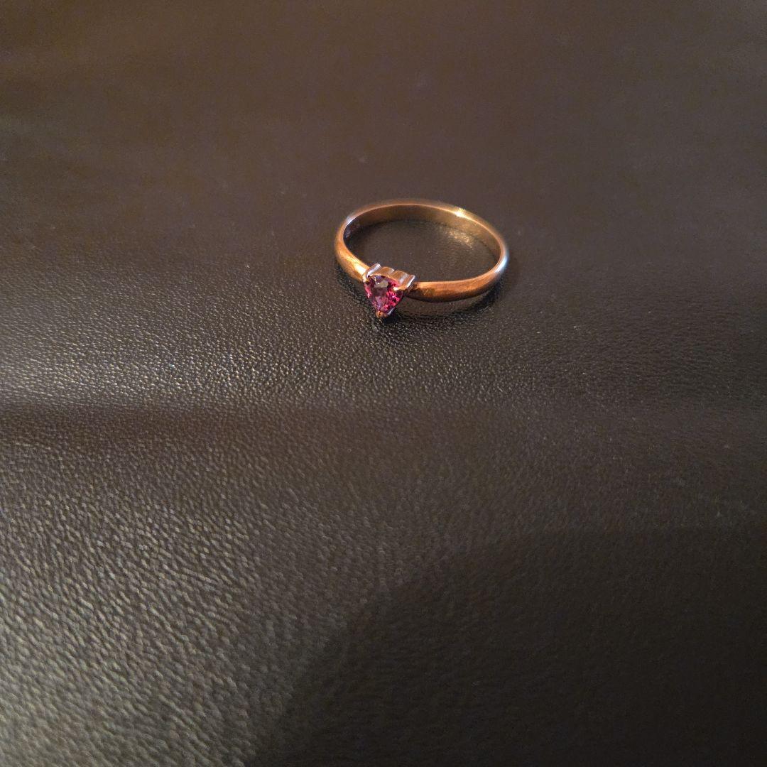 K9金ハート指輪