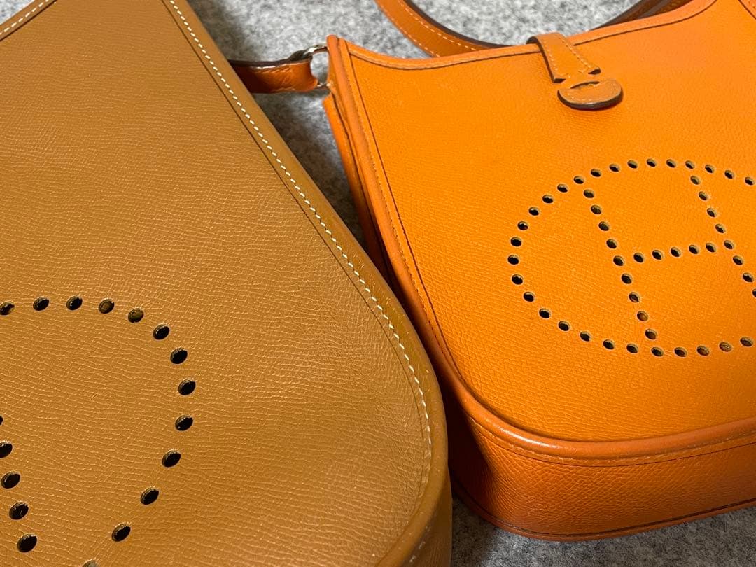 [専用］⑤エルメス　Hermès　エヴリン1PM　エプソン　ゴールド（ブラウン）