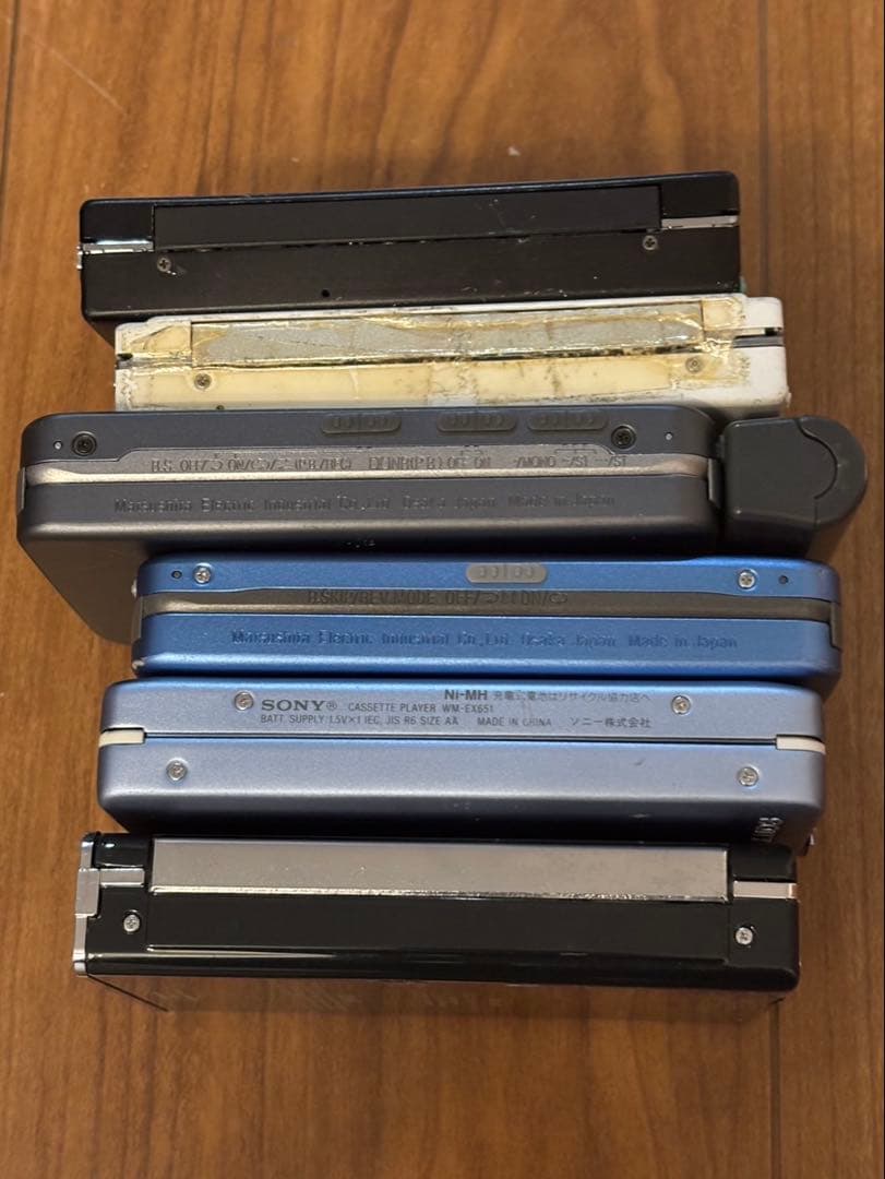 SONY Panasonicカセットプレーヤー　6台　ジャンク