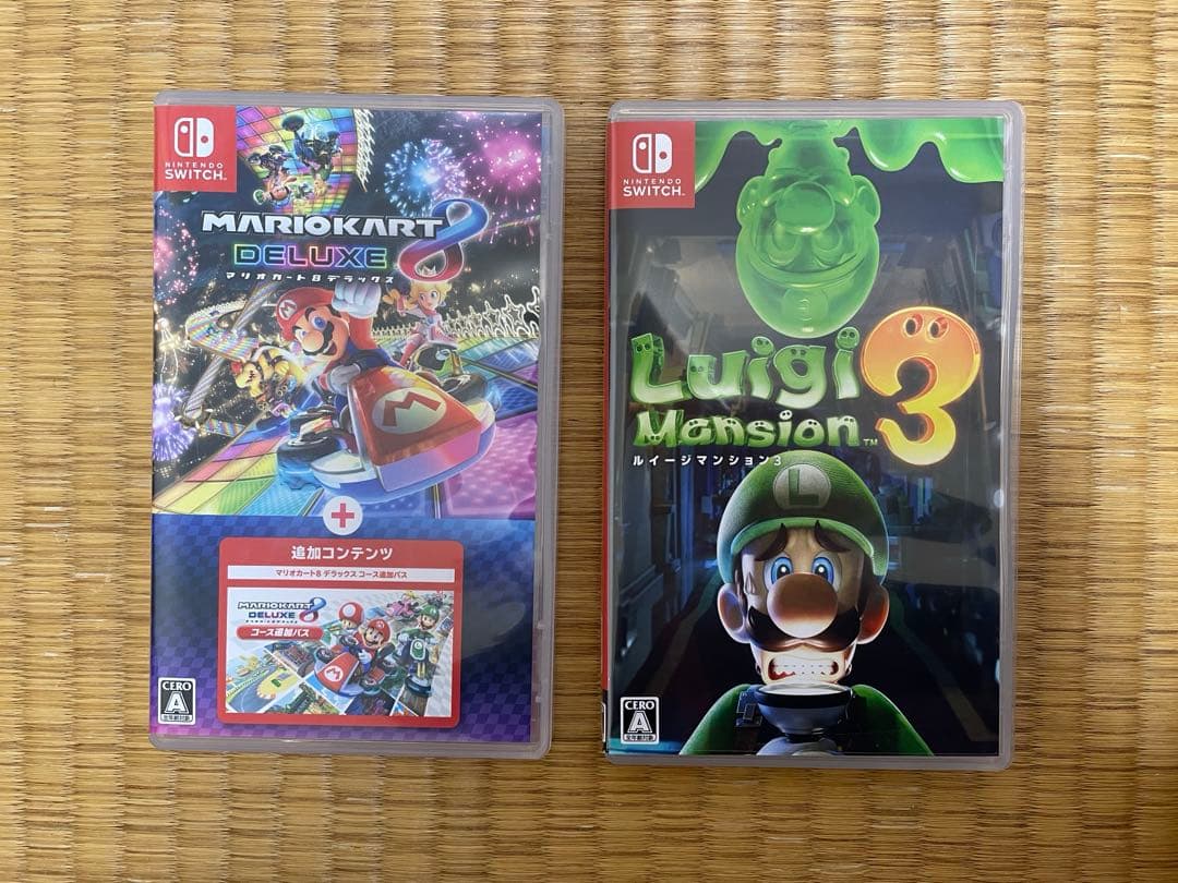 マリオカート8デラックス　ルイージマンション3 Switch ソフト　セット売り