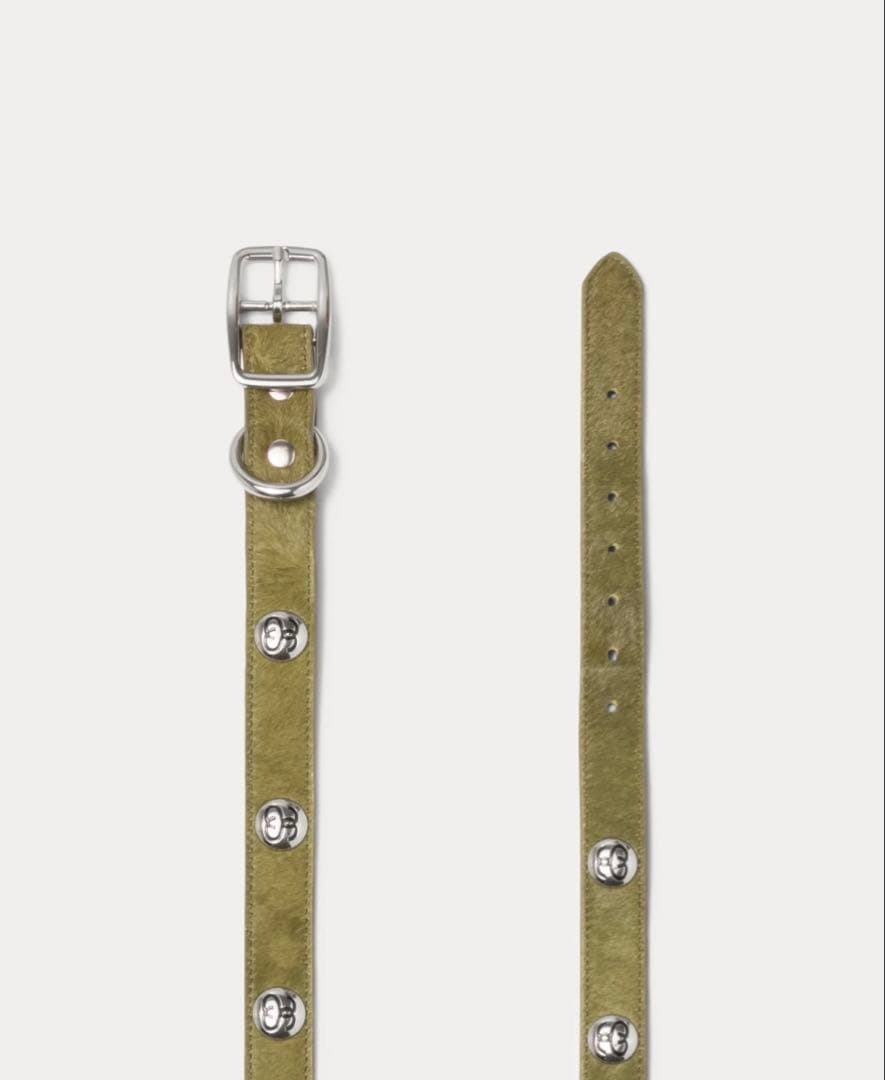 STUSSY STUDDED DOG COLLAR メタルロゴ　 犬　首輪