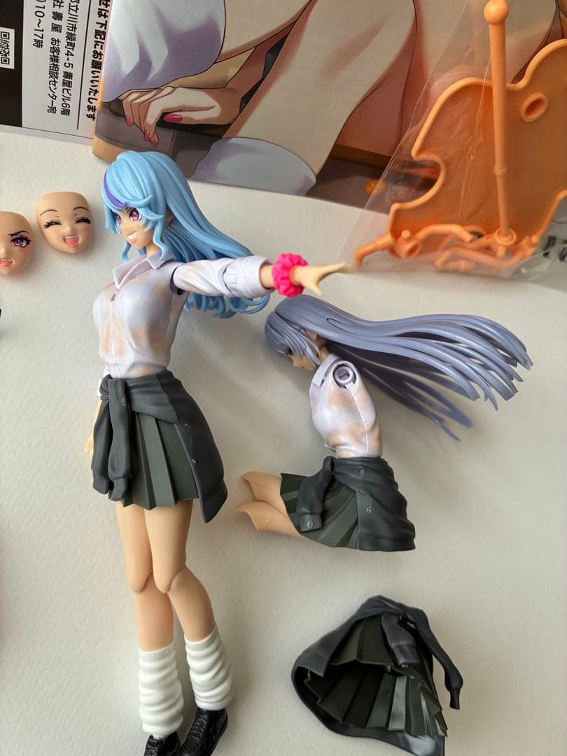 布スカート付き　コトブキヤ限定薬師寺久遠ベースの寄せ集めジャンク　創彩少女庭園