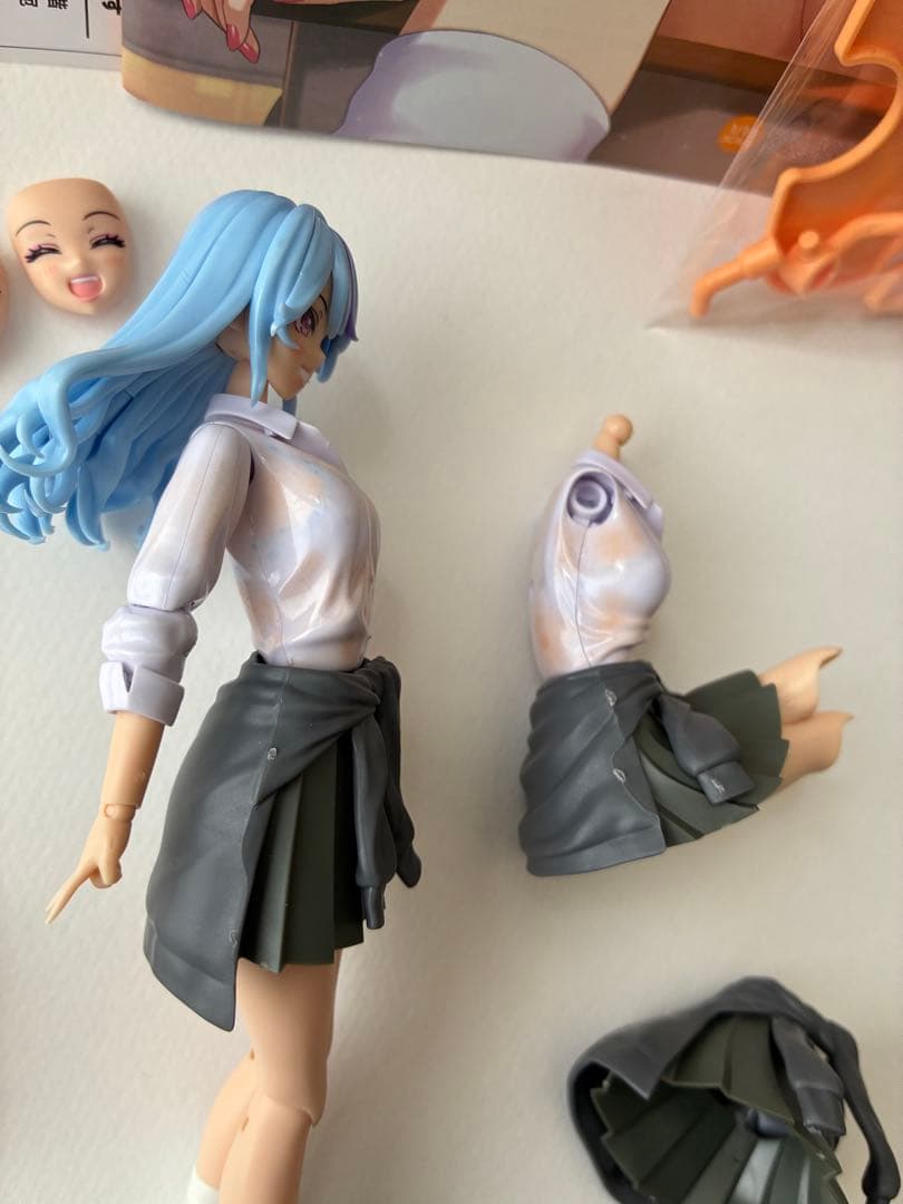 布スカート付き　コトブキヤ限定薬師寺久遠ベースの寄せ集めジャンク　創彩少女庭園